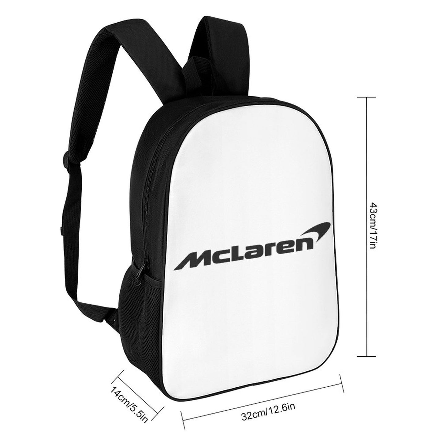 17 inch Black Schoolbag & Shoulder Backpack