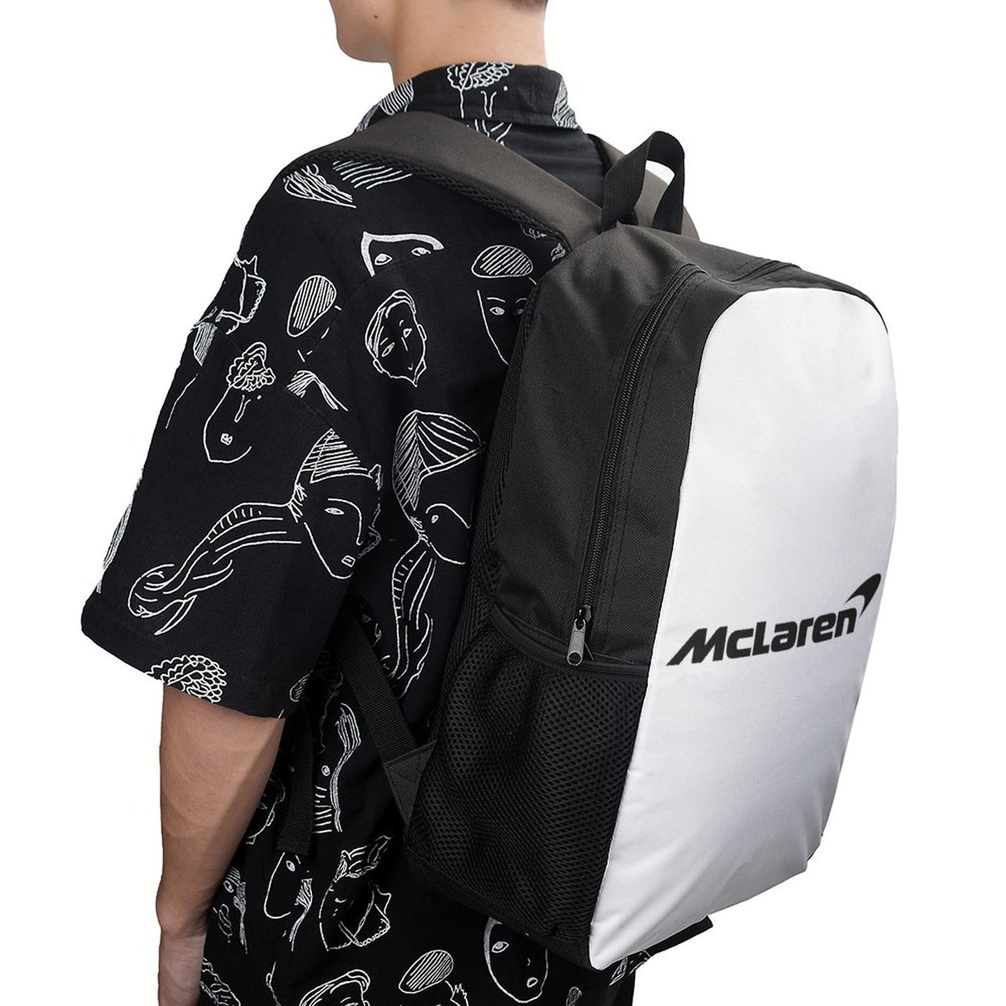 17 inch Black Schoolbag & Shoulder Backpack