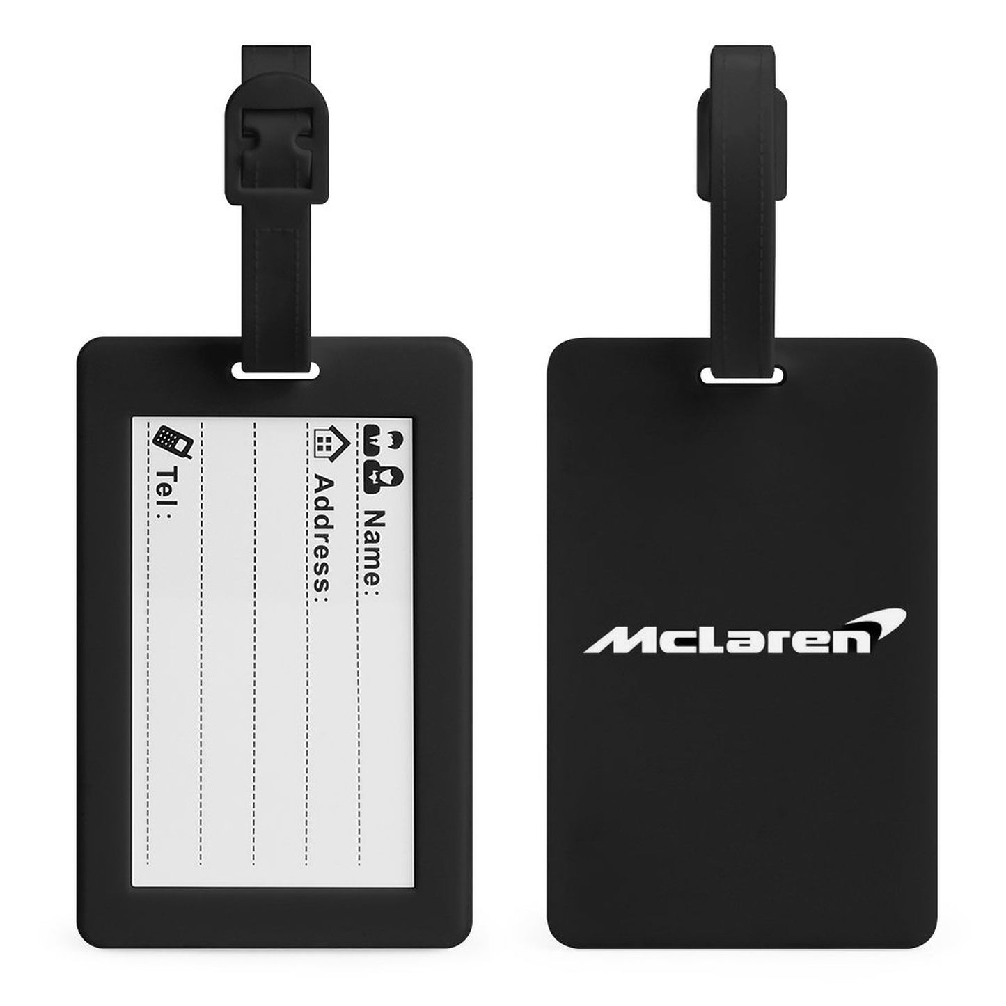 Full-Printed Luggage Tag with Black Hanging Loop