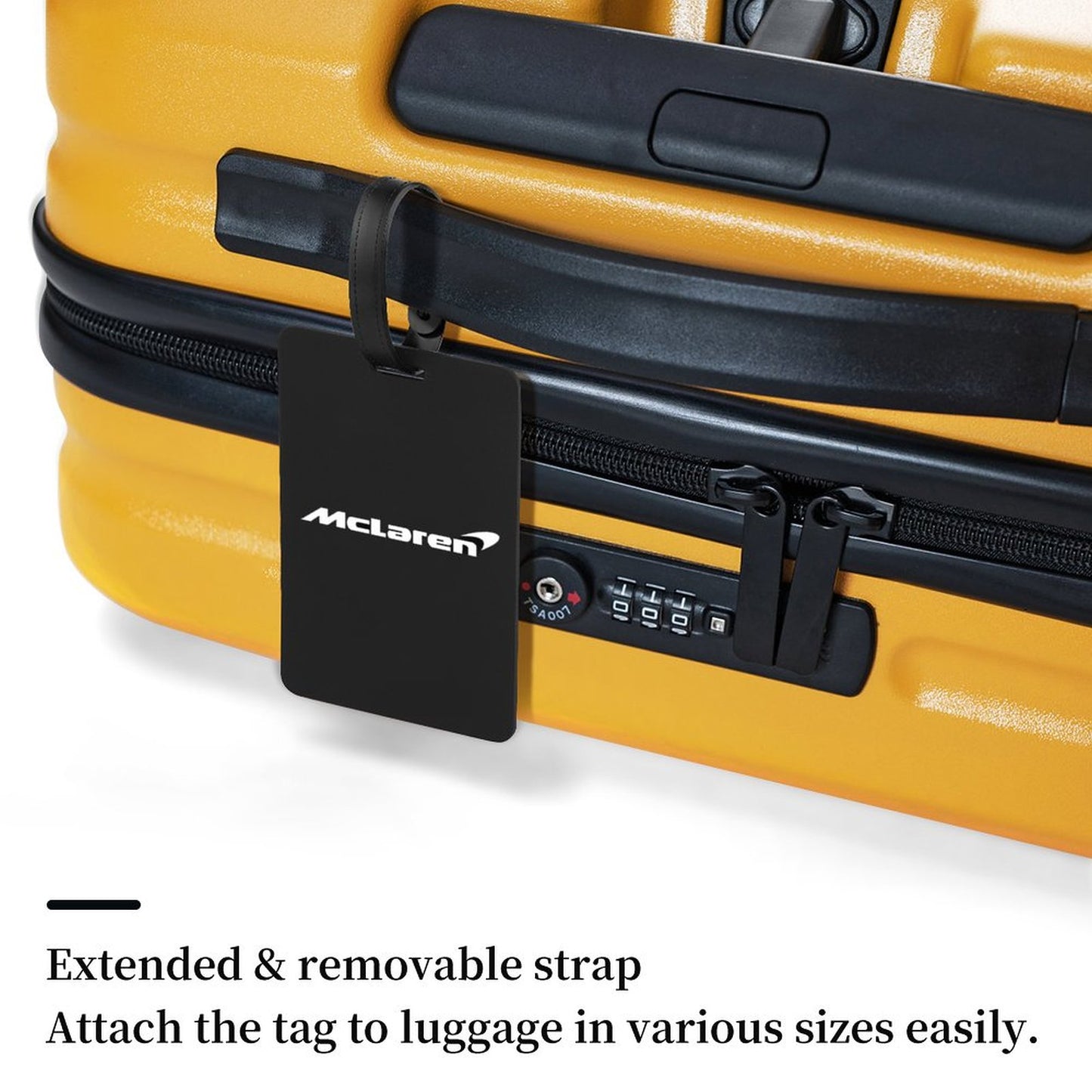 Full-Printed Luggage Tag with Black Hanging Loop