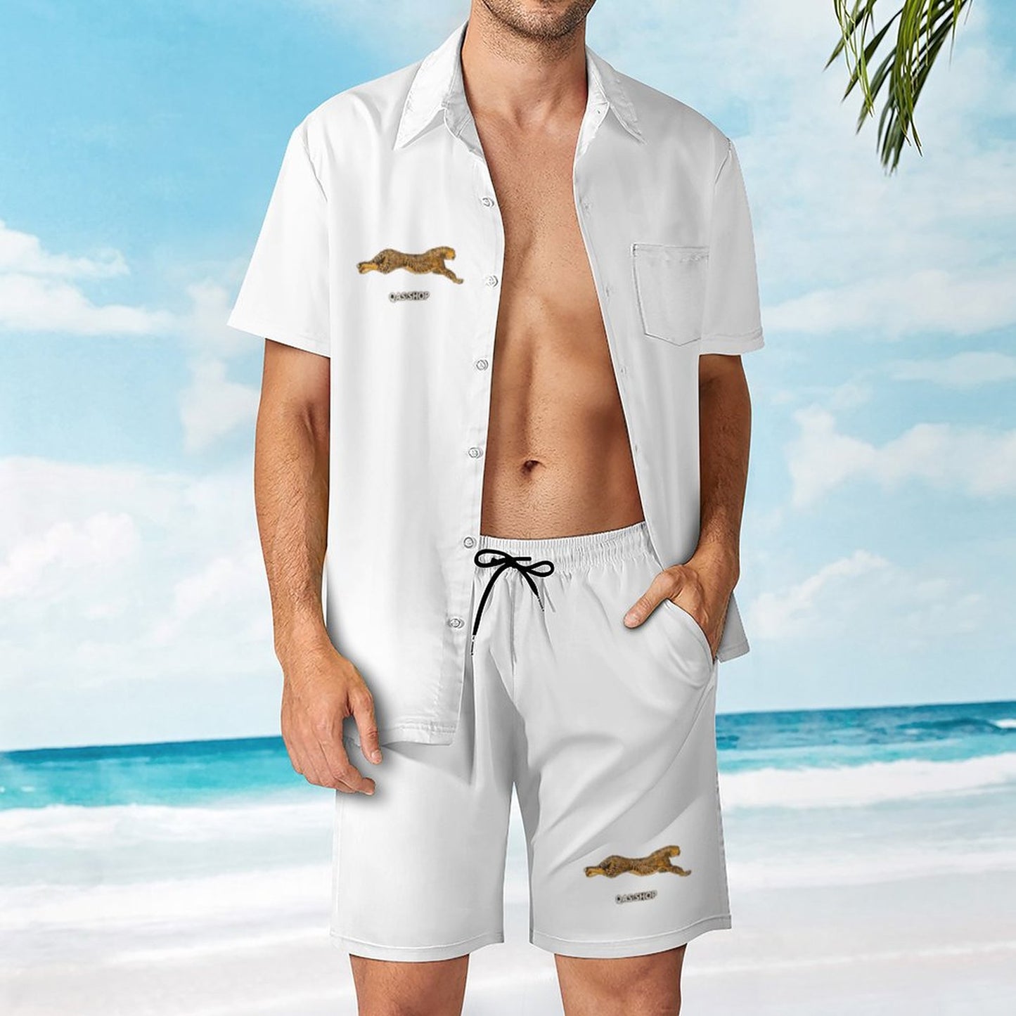Hawaiian Print Suits for Men (All-Over Printing)